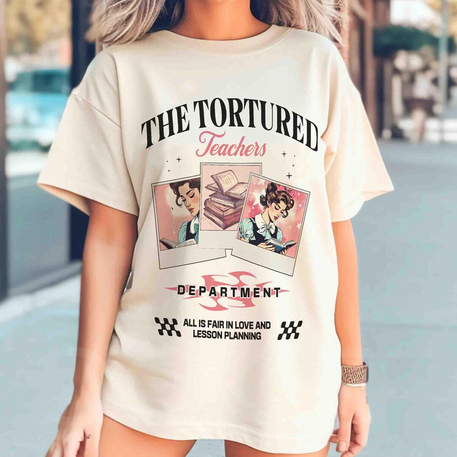 Tortured Teachers Department Shirt, Teacher All is Fair T-shirt, Funny Teacher Shirt, Bookish Shirt, Back to School Shirt