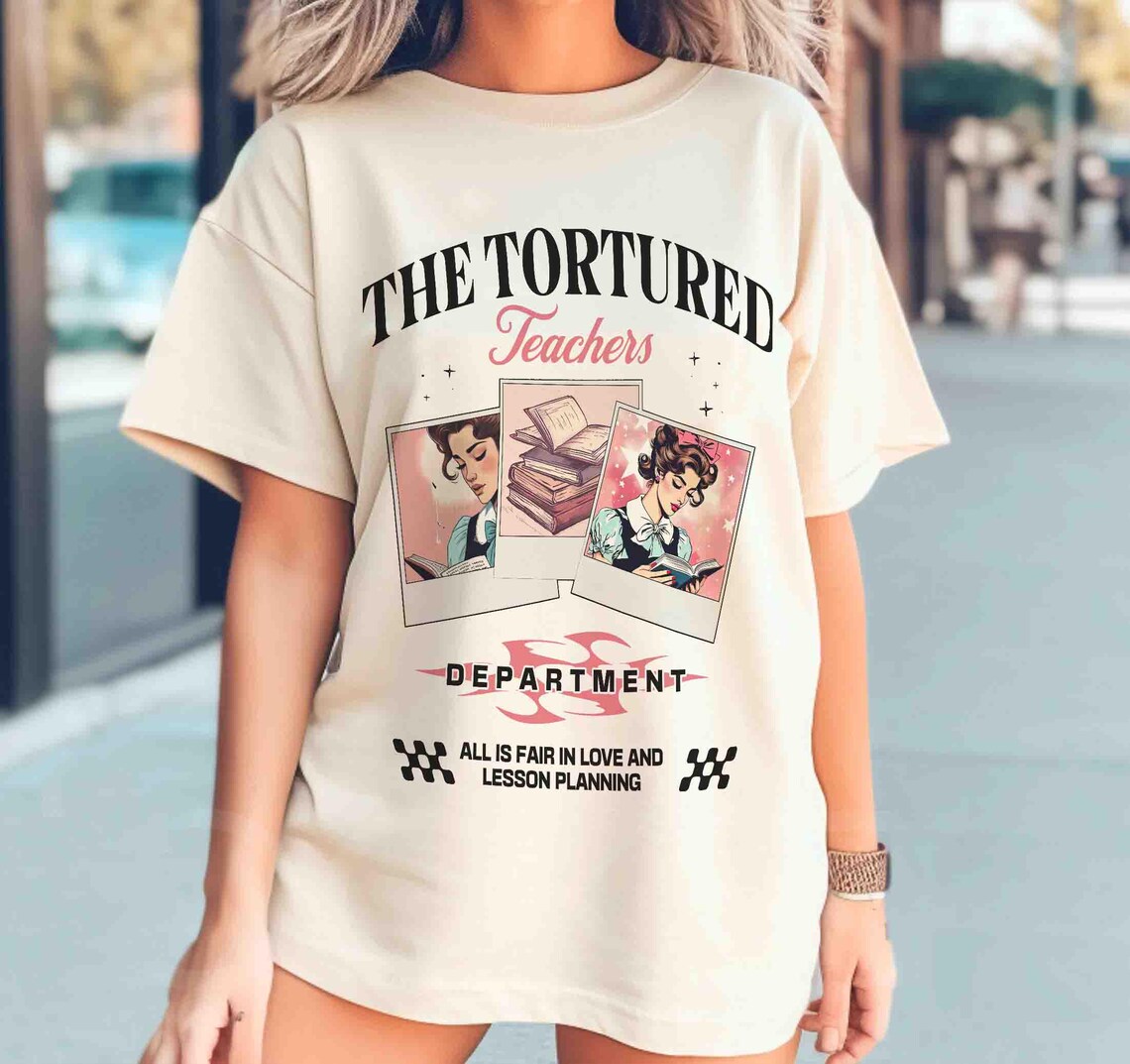 Tortured Teachers Department Shirt, Teacher All is Fair T-shirt, Funny Teacher Shirt, Bookish Shirt, Back to School Shirt