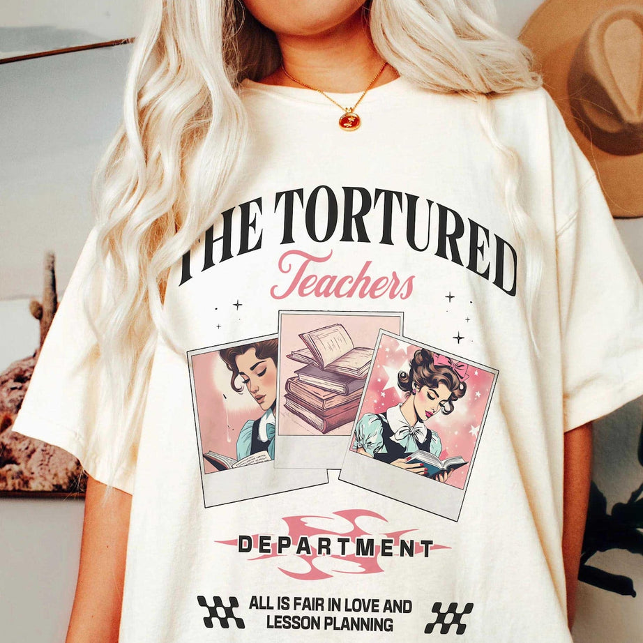 Tortured Teachers Department Shirt, Teacher All is Fair T-shirt, Funny Teacher Shirt, Bookish Shirt, Back to School Shirt