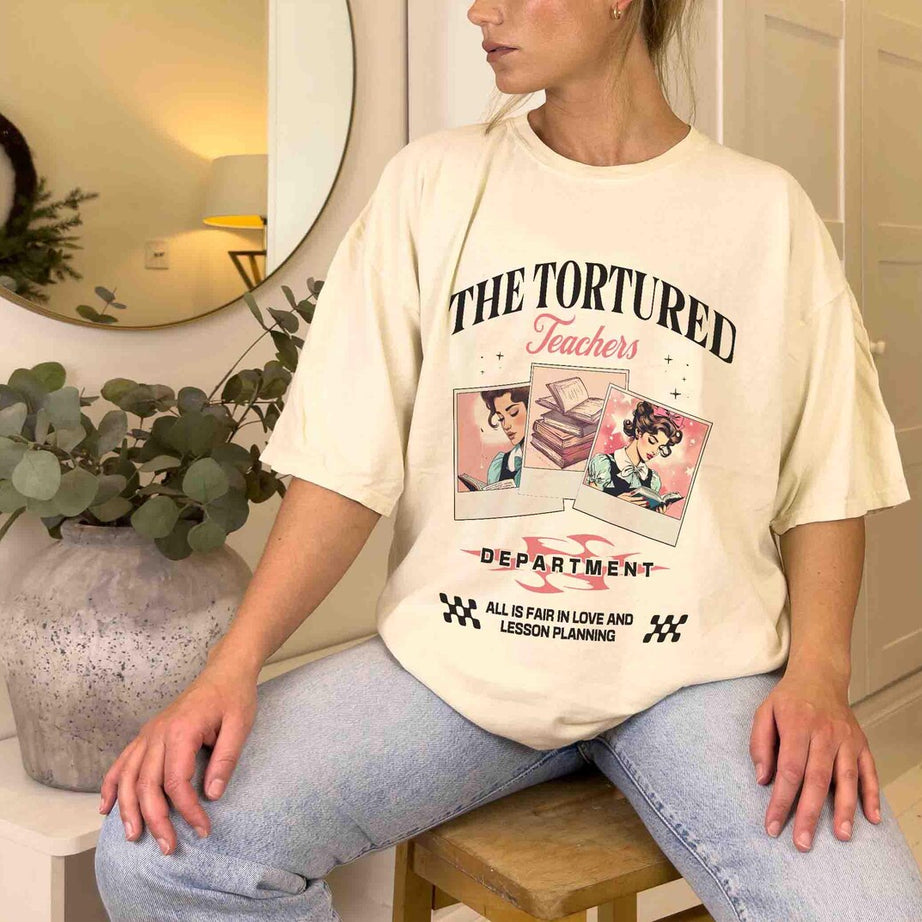 Tortured Teachers Department Shirt, Teacher All is Fair T-shirt, Funny Teacher Shirt, Bookish Shirt, Back to School Shirt