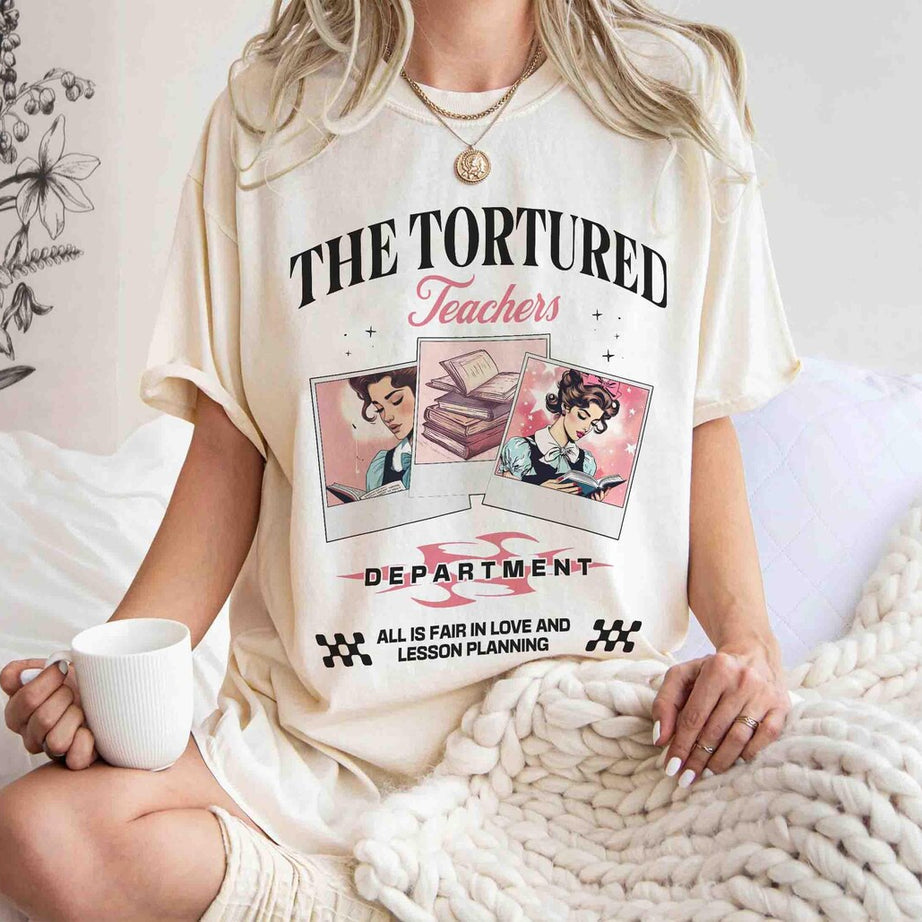 Tortured Teachers Department Shirt, Teacher All is Fair T-shirt, Funny Teacher Shirt, Bookish Shirt, Back to School Shirt