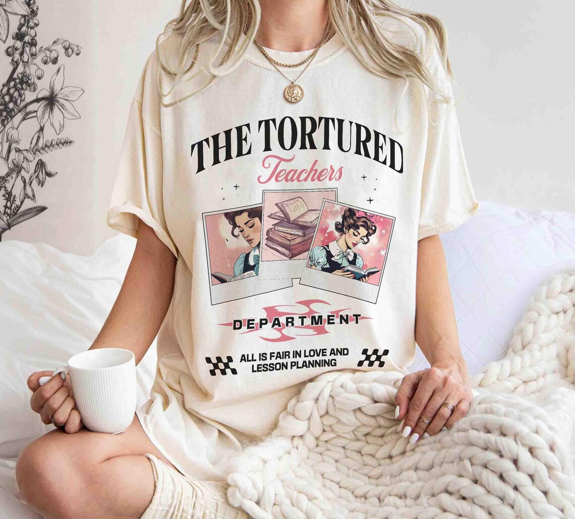 Tortured Teachers Department Shirt, Teacher All is Fair T-shirt, Funny Teacher Shirt, Bookish Shirt, Back to School Shirt