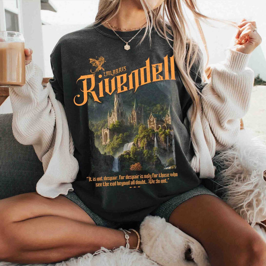 Rivendell Comfort Colors Shirt, Lord of the Rings Shirt, Lotr Shirt, the Fellowship Shirt, Lotr Gift, the Shire Distressed, the Hobbits