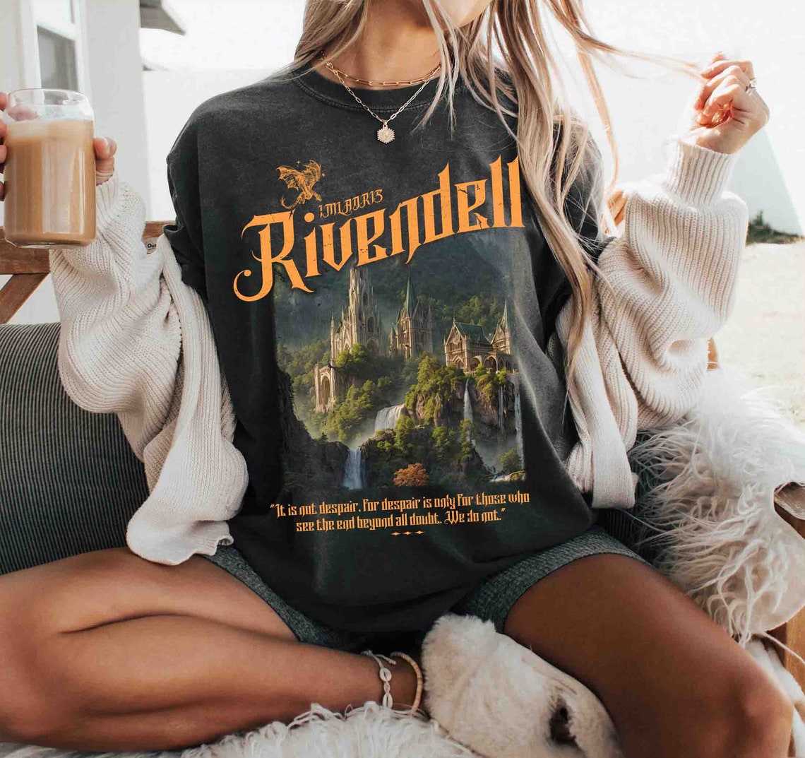 Rivendell Comfort Colors Shirt, Lord of the Rings Shirt, Lotr Shirt, the Fellowship Shirt, Lotr Gift, the Shire Distressed, the Hobbits
