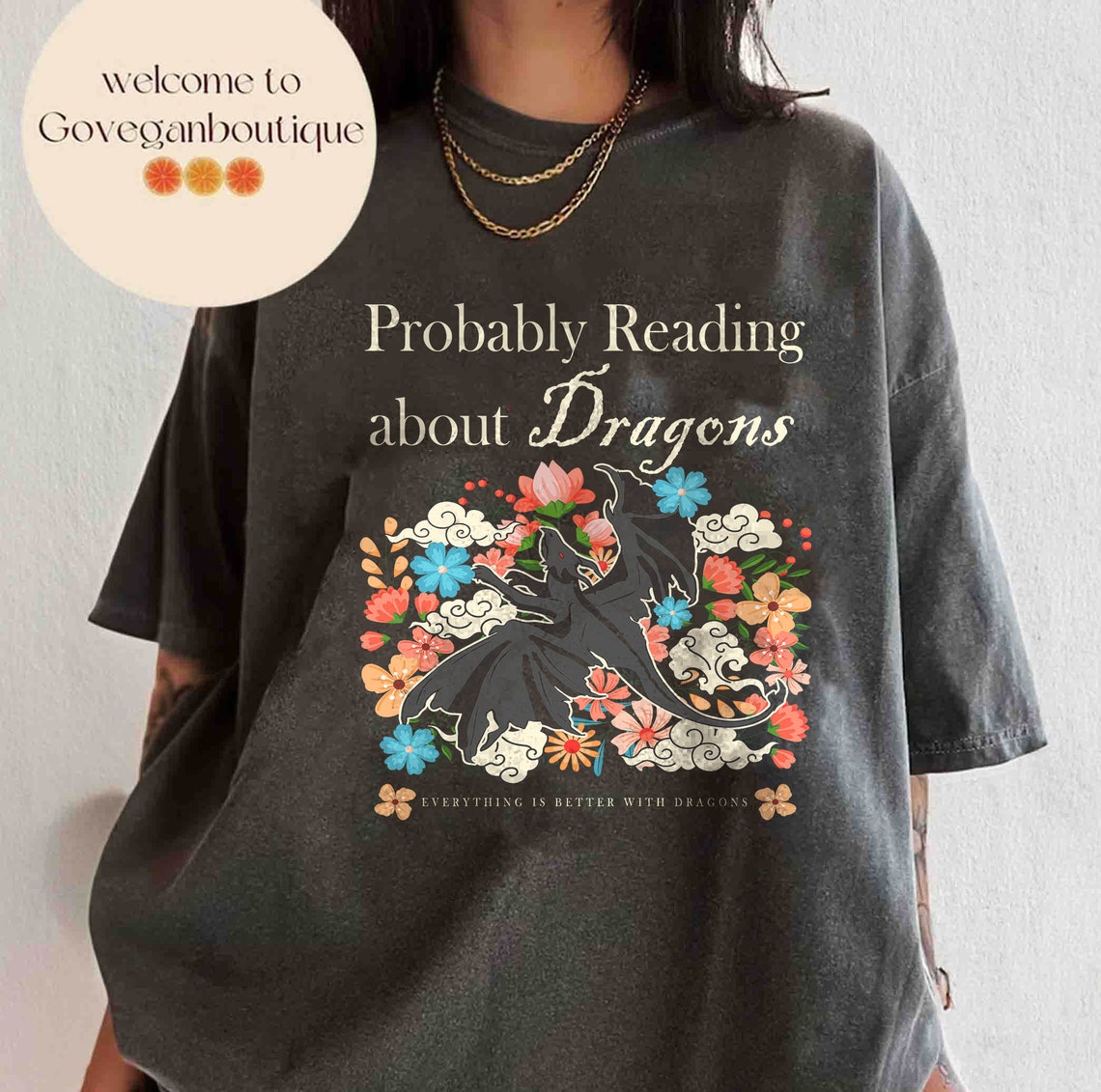 Probably Reading About Dragons Comfort Colors Shirt, Fourth Wing, Booktok, Bookish Shirt, Bookish Merch, Fourth Wing