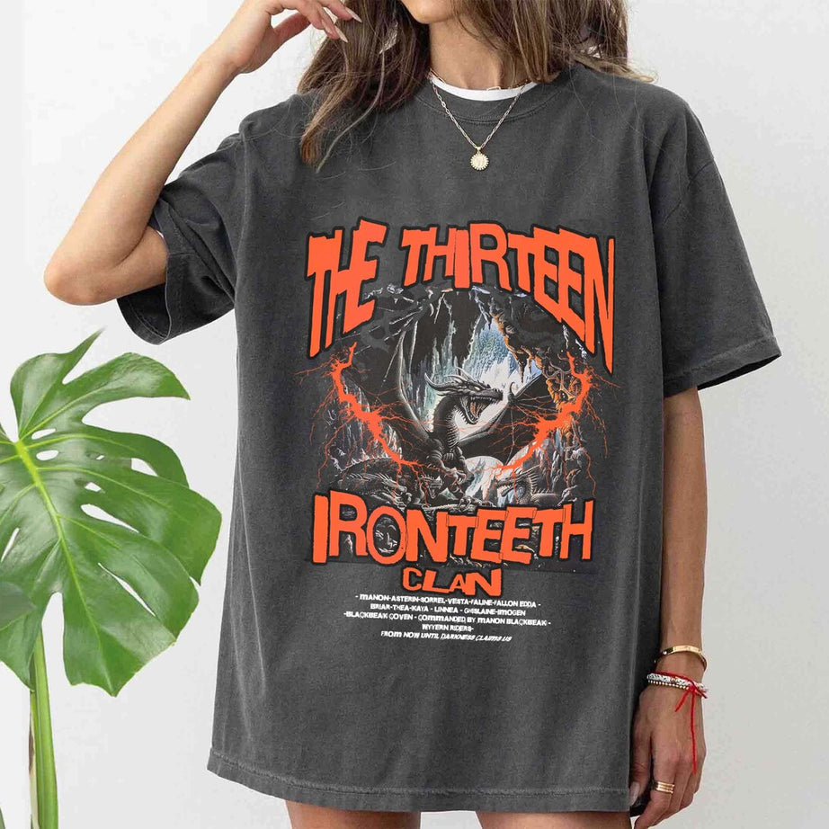 The Thirteen Comfort Colors Shirt, Throne of Glass Tshirt, Manon Blackbeak Ironteeth Witches Dorian Haviliard Licensed SJM Merch Terrasen