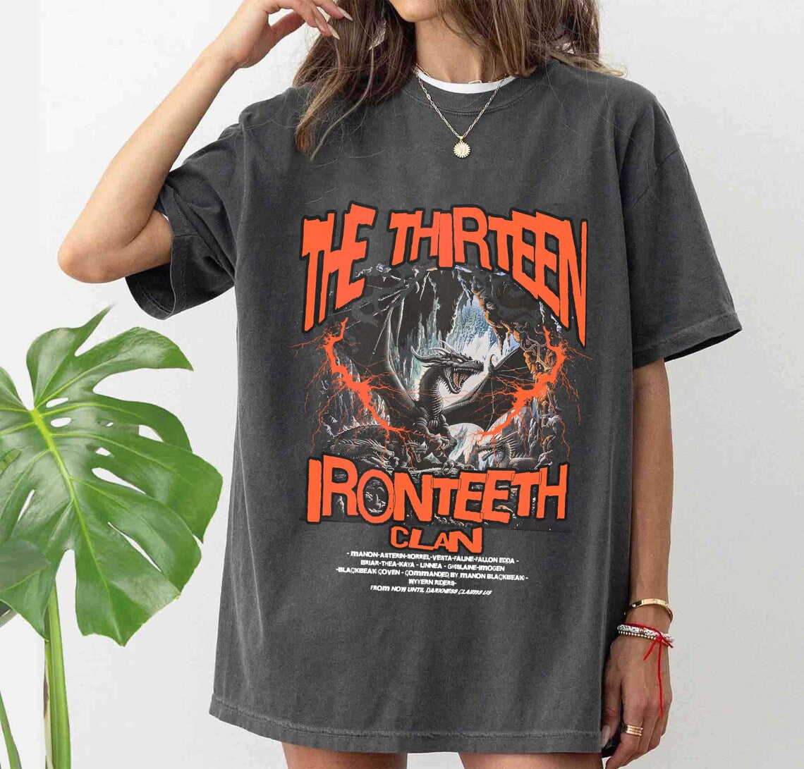 The Thirteen Comfort Colors Shirt, Throne of Glass Tshirt, Manon Blackbeak Ironteeth Witches Dorian Haviliard Licensed SJM Merch Terrasen