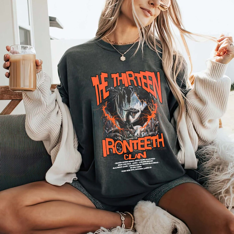 The Thirteen Comfort Colors Shirt, Throne of Glass Tshirt, Manon Blackbeak Ironteeth Witches Dorian Haviliard Licensed SJM Merch Terrasen