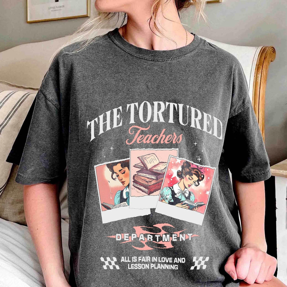 Tortured Teachers Department Shirt, Teacher All is Fair T-shirt, Funny Teacher Shirt, Bookish Shirt, Back to School