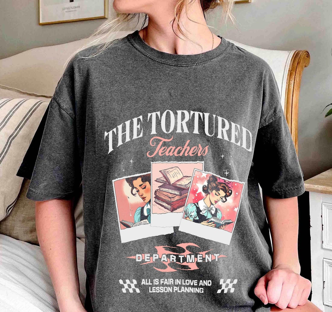 Tortured Teachers Department Shirt, Teacher All is Fair T-shirt, Funny Teacher Shirt, Bookish Shirt, Back to School