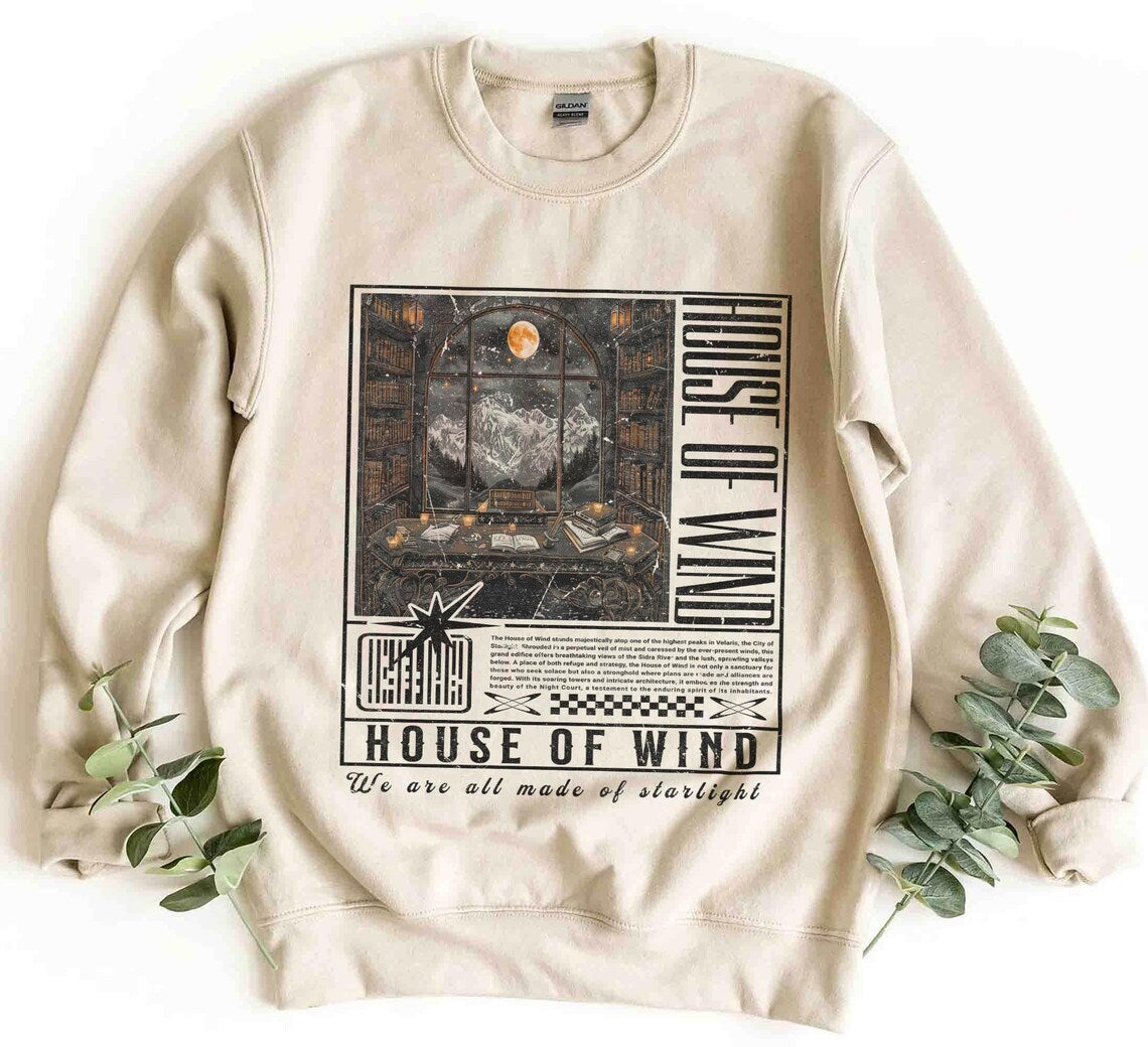 House of Wind Book Club Sweatshirt, ACOTAR Shirt, Sarah J. Maas