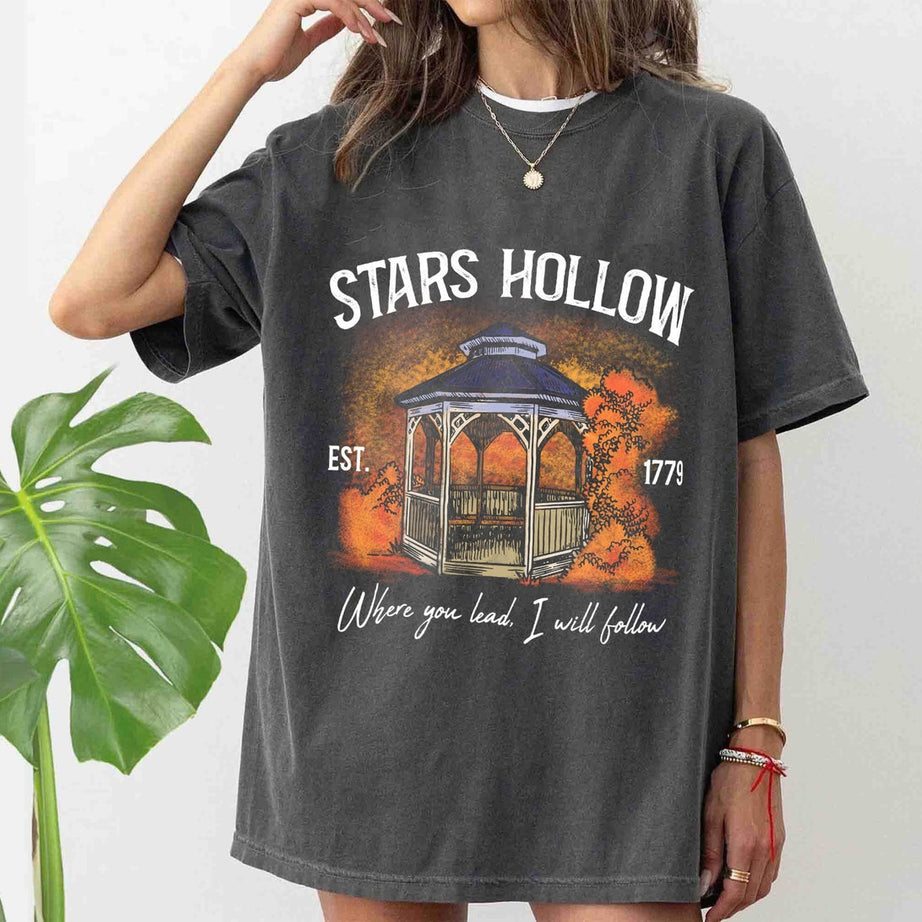 Stars Hollow Connecticut Comfort Colors Shirt, Cozy Fall Shirt, Stars Hollow Shirt, Gilmore Merch, Autumn Shirt