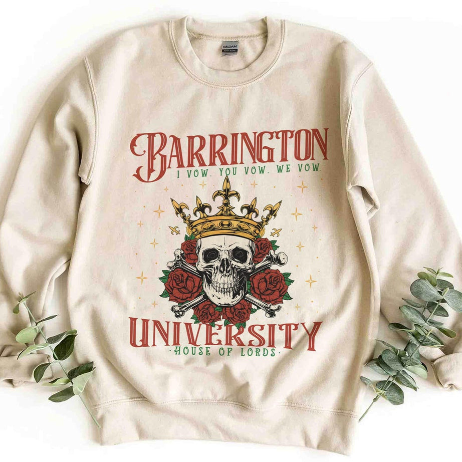 Barrington University Sweatshirt, the Ritual, Smut Shirt, Dark Romance Reader Shirt, Fantasy Reader Shirt, Ryat Archer Shirt