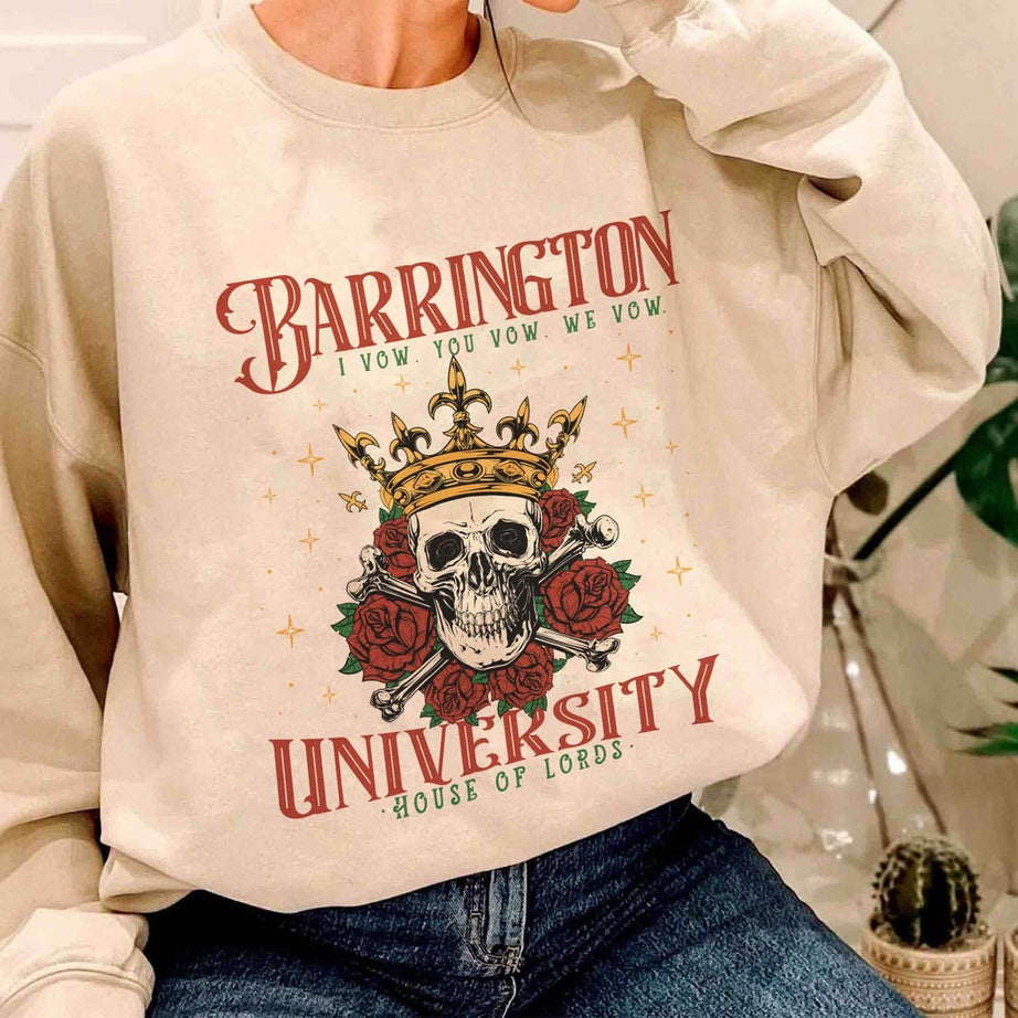 Barrington University Sweatshirt, the Ritual, Smut Shirt, Dark Romance Reader Shirt, Fantasy Reader Shirt, Ryat Archer Shirt
