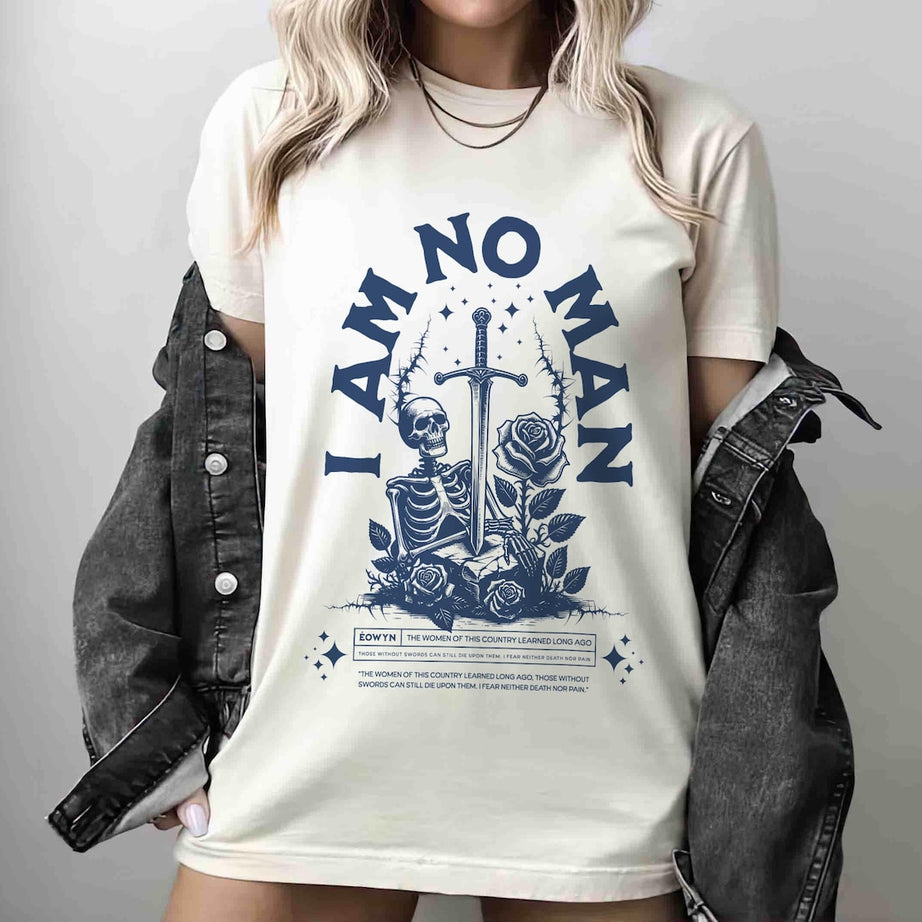 I Am No Man Shirt, Reading Fandom T-shirt, Literature, Book Lover Tshirt, Fantasy Book Shirt, Fantasy Reader