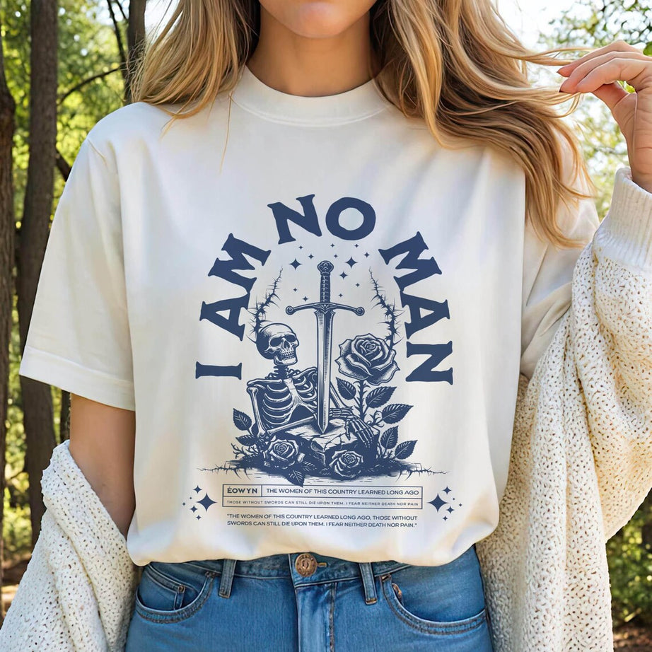 I Am No Man Shirt, Reading Fandom T-shirt, Literature, Book Lover Tshirt, Fantasy Book Shirt, Fantasy Reader