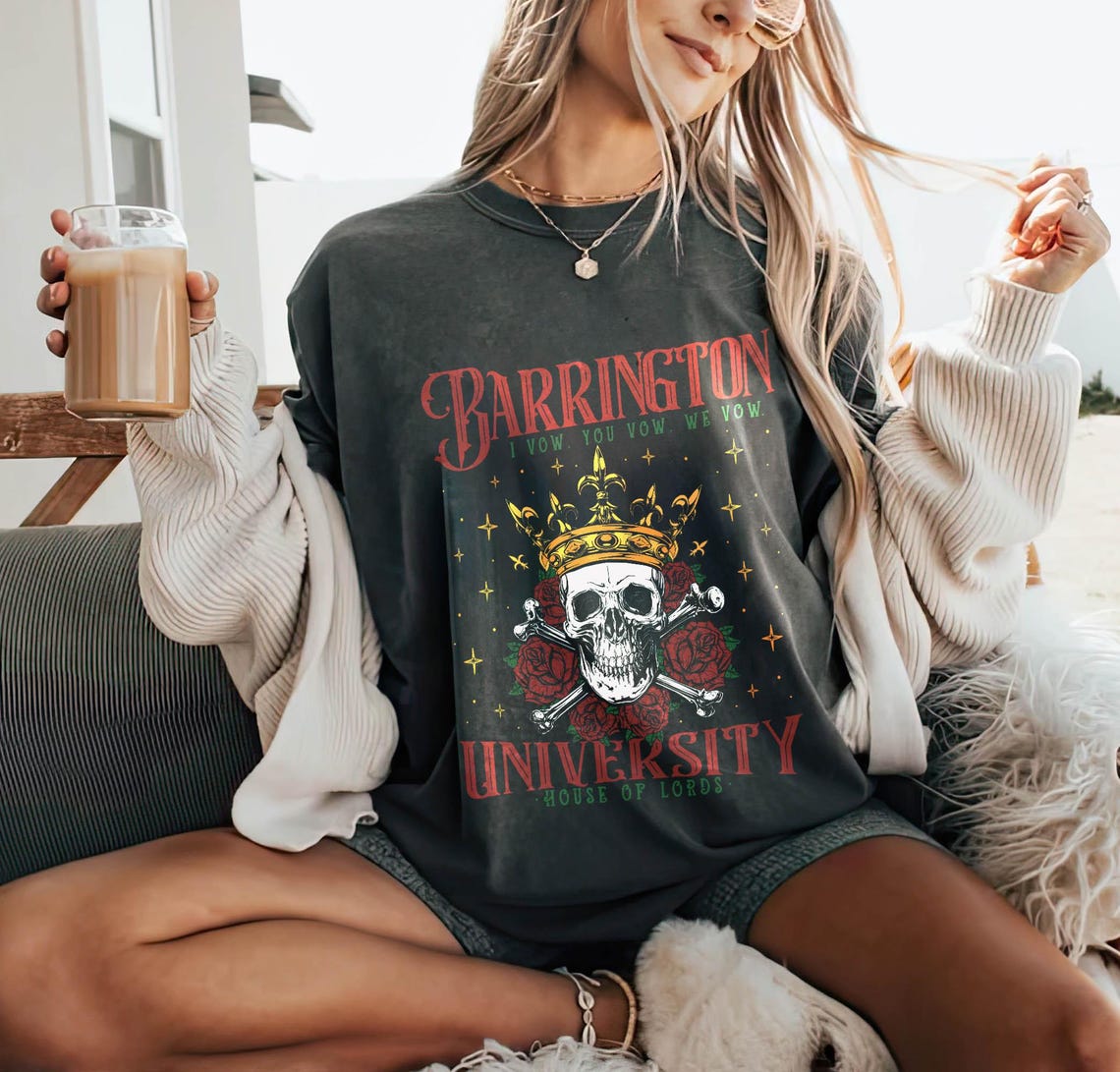 Barrington University Shirt, the Ritual, Smut Shirt, Dark Romance Reader Shirt, Fantasy Reader Shirt, Ryat Archer Shirt