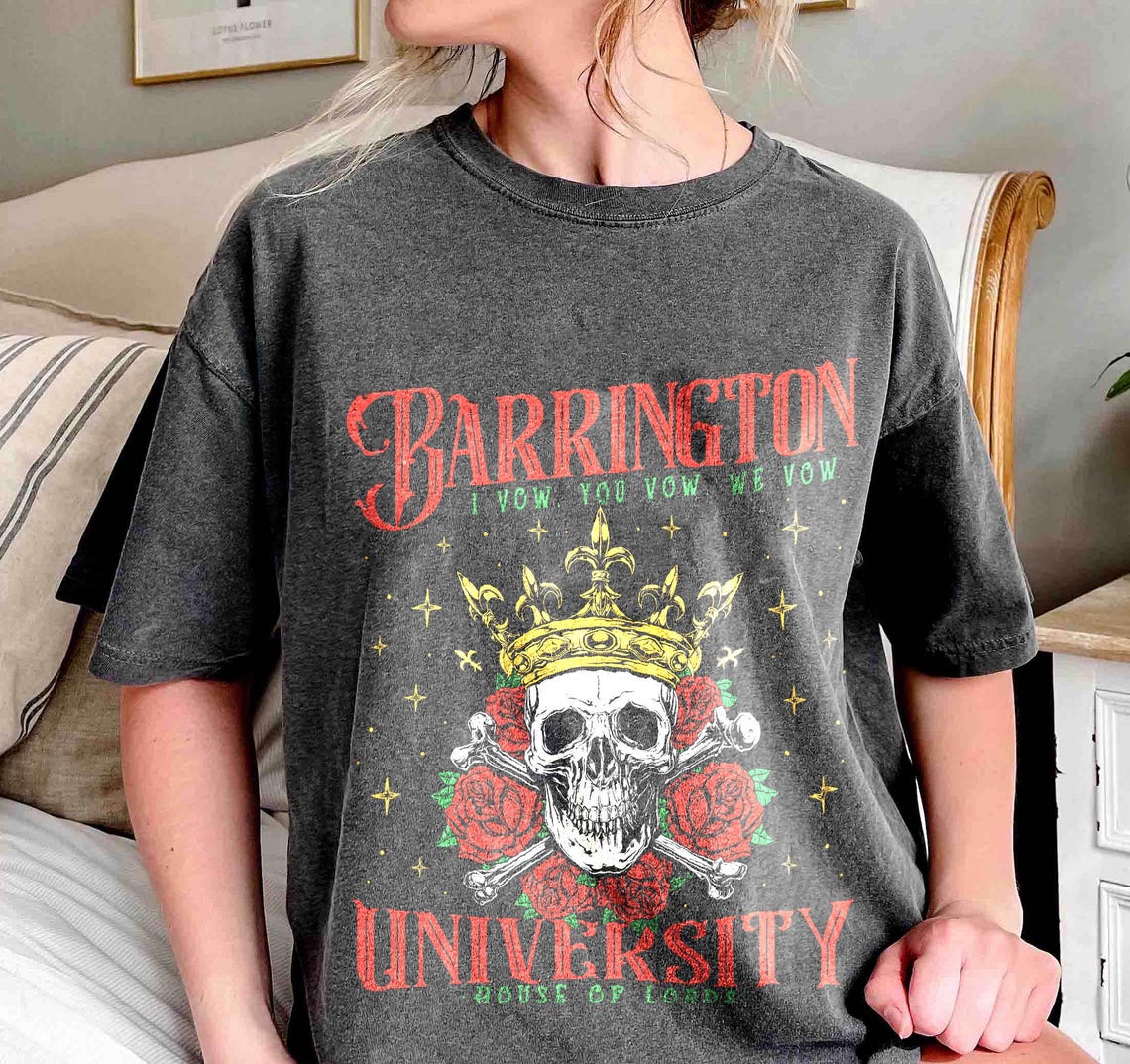 Barrington University Shirt, the Ritual, Smut Shirt, Dark Romance Reader Shirt, Fantasy Reader Shirt, Ryat Archer Shirt