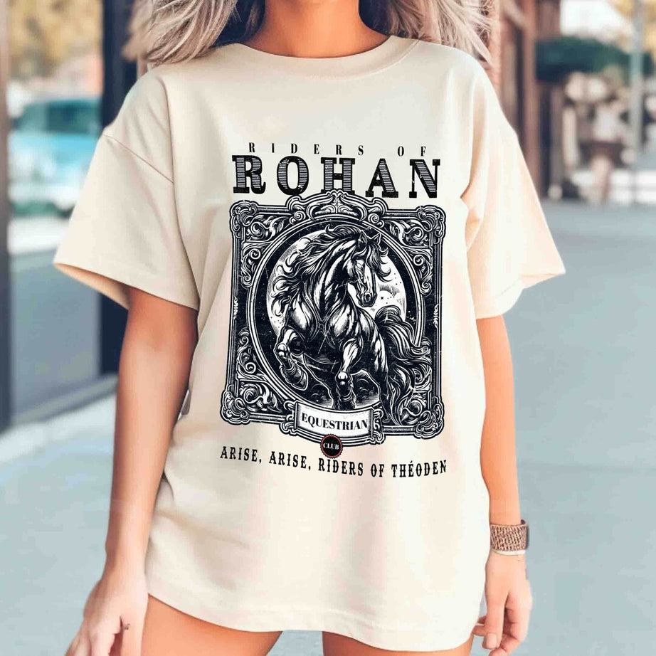 Riders of Rohan Equestrian Club Comfort Colors Shirt, Lotr Fantasy Merch, Lotr Jrr Tolkien, Book Lover Gift, Geek Gift, Bookish