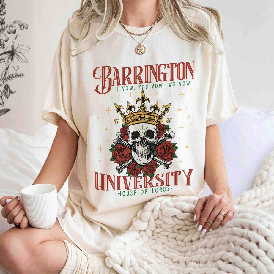 Barrington University Tshirt, the Ritual, Smut Shirt, Dark Romance Reader Shirt, Fantasy Reader Shirt, Ryat Archer Shirt