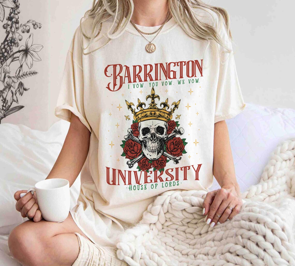 Barrington University Tshirt, the Ritual, Smut Shirt, Dark Romance Reader Shirt, Fantasy Reader Shirt, Ryat Archer Shirt