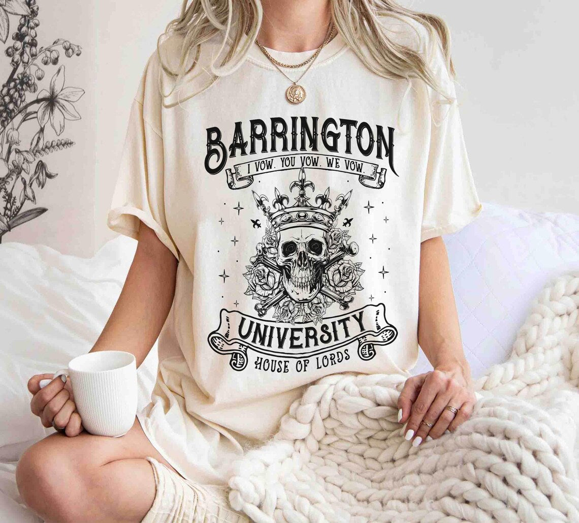 Barrington University Shirt, Smut Shirt, Dark Romance Reader Shirt, Fantasy Reader T-shirt, Ryat Archer Shirt, Book Lover Gift