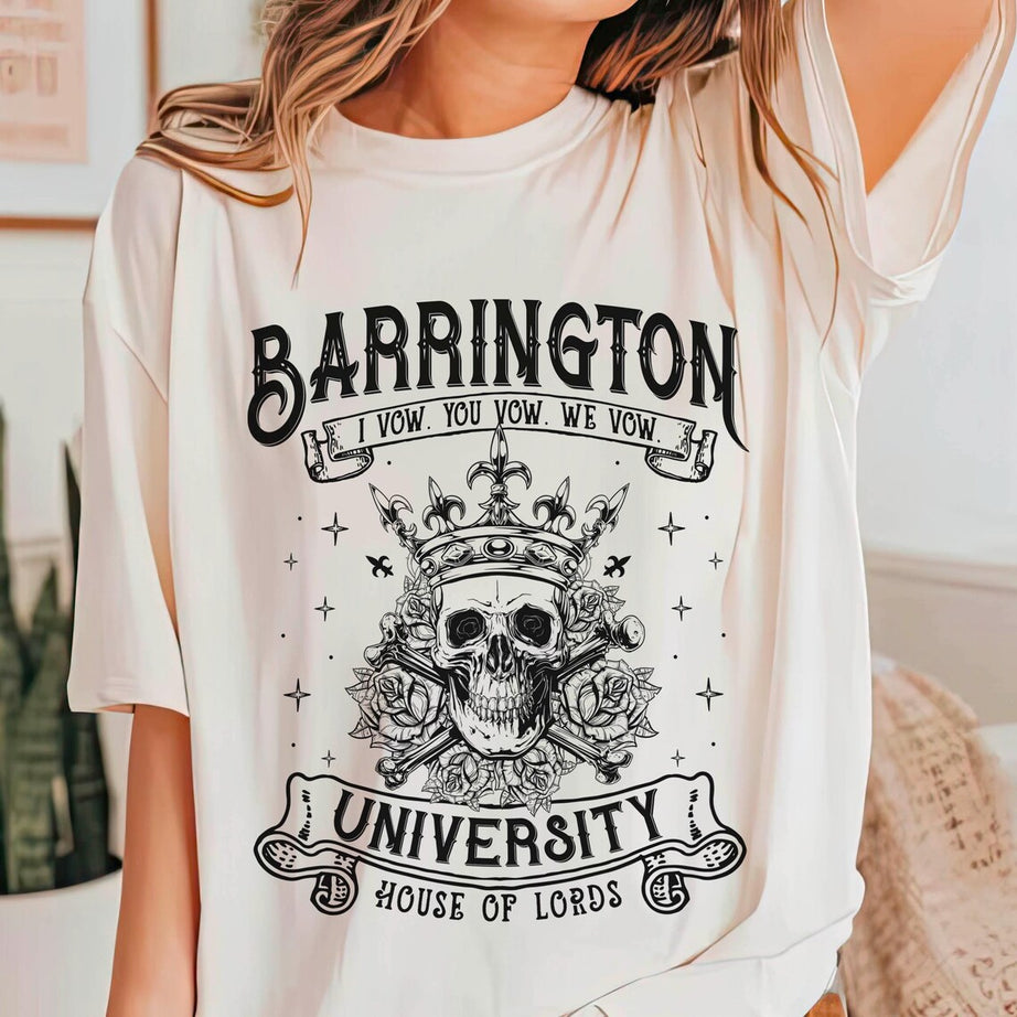 Barrington University Shirt, Smut Shirt, Dark Romance Reader Shirt, Fantasy Reader T-shirt, Ryat Archer Shirt, Book Lover Gift