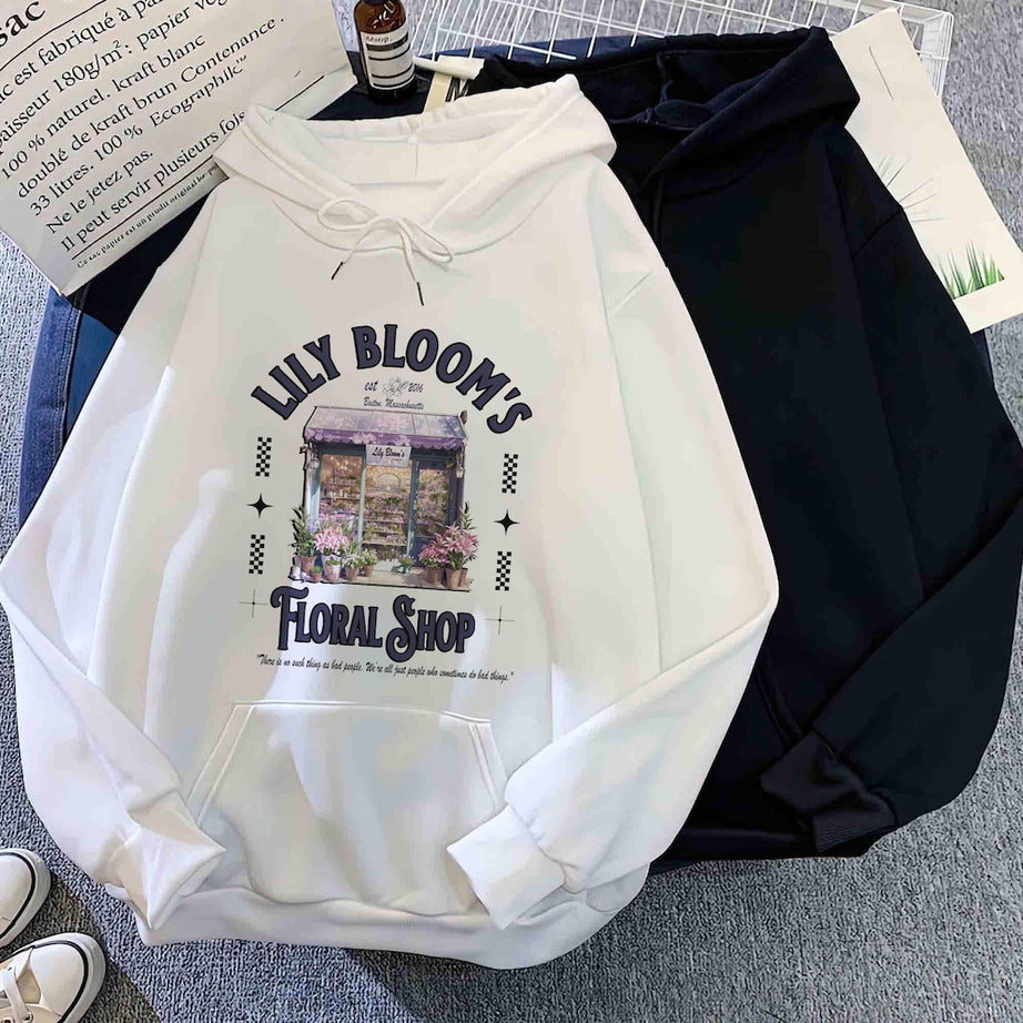 Lily Blooms Floral Shop Hoodie, It Ends With Us Shirt, Colleen Hoover Shirt, Lily Bloom, Booktok, It Starts With Us, Bookish Shirt