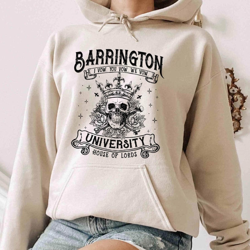 Barrington University Hoodie, Smut Shirt, Dark Romance Reader Shirt, Fantasy Reader T-shirt, Ryat Archer Shirt, Book Lover Gift