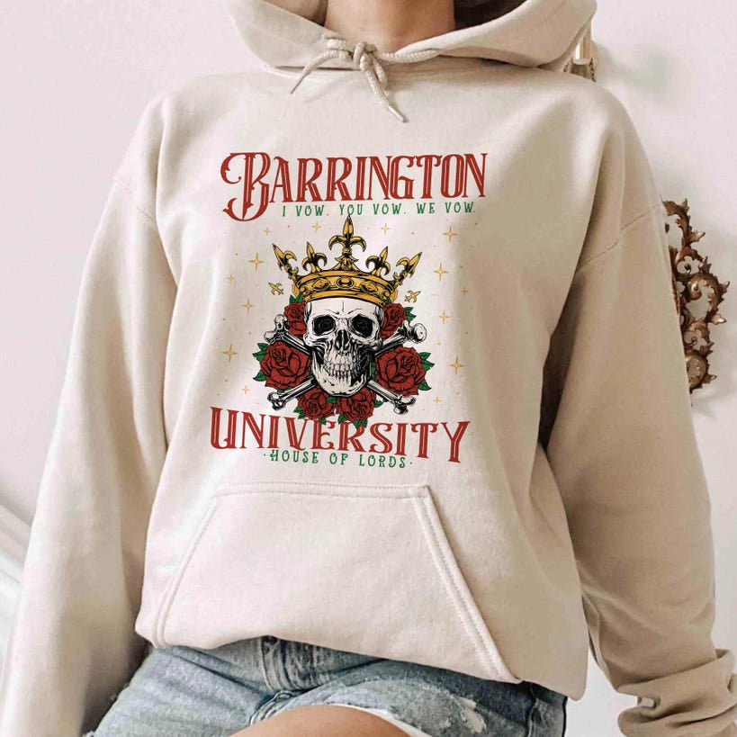 Barrington University, the Ritual Hoodie, Smut Hoodie, Dark Romance Reader Shirt, Fantasy Reader Shirt, Ryat Archer Shirt