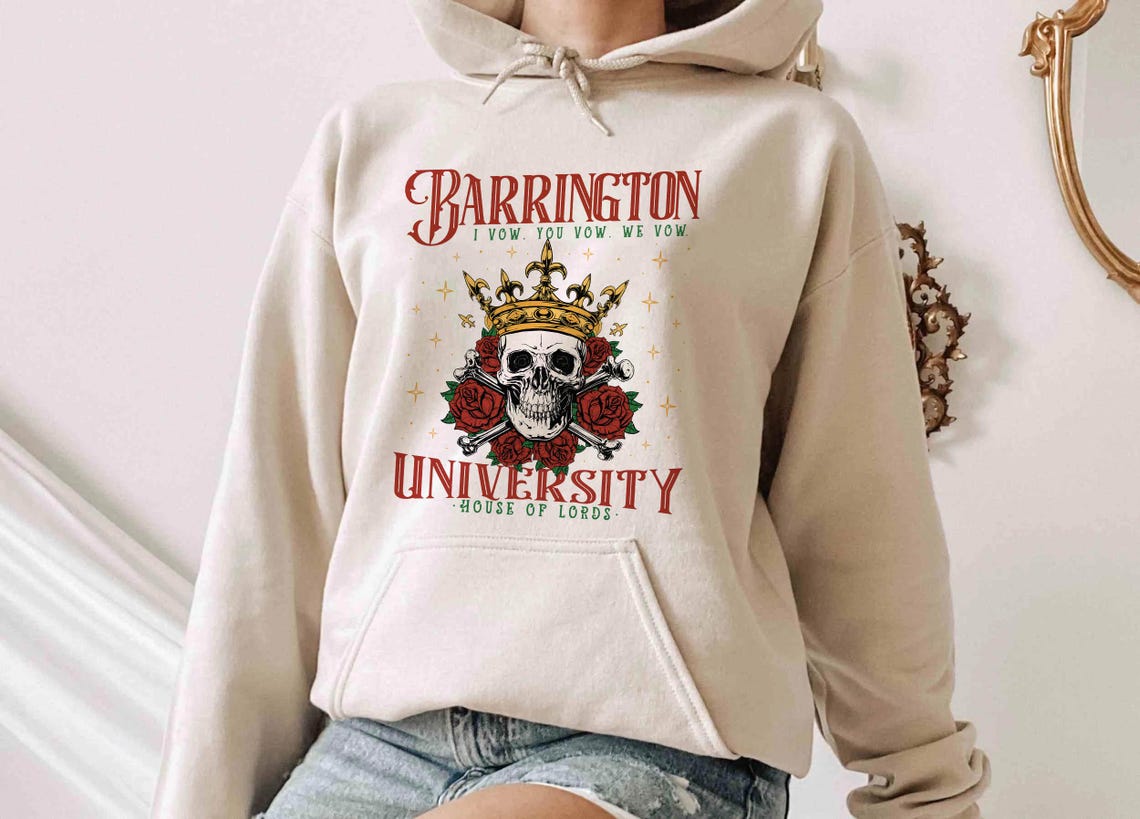Barrington University, the Ritual Hoodie, Smut Hoodie, Dark Romance Reader Shirt, Fantasy Reader Shirt, Ryat Archer Shirt