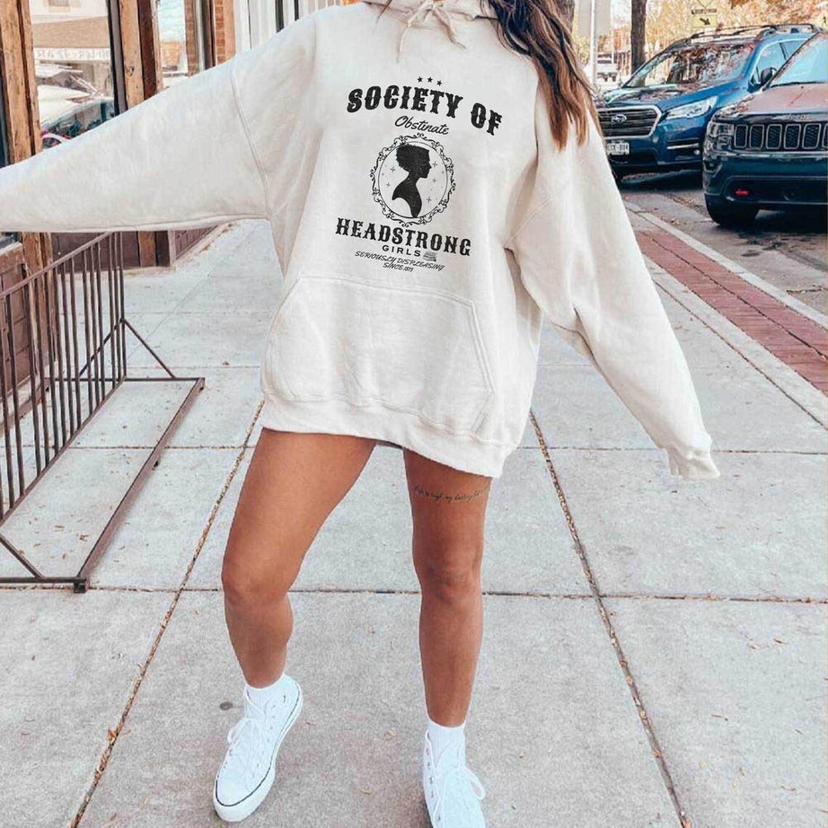 Society of Obstinate Headstrong Girls Hoodie, Strong Girl Shirt, Jane Austen Shirt, Pride and Prejudice Shirt, Feminist Shirt,jane Austen