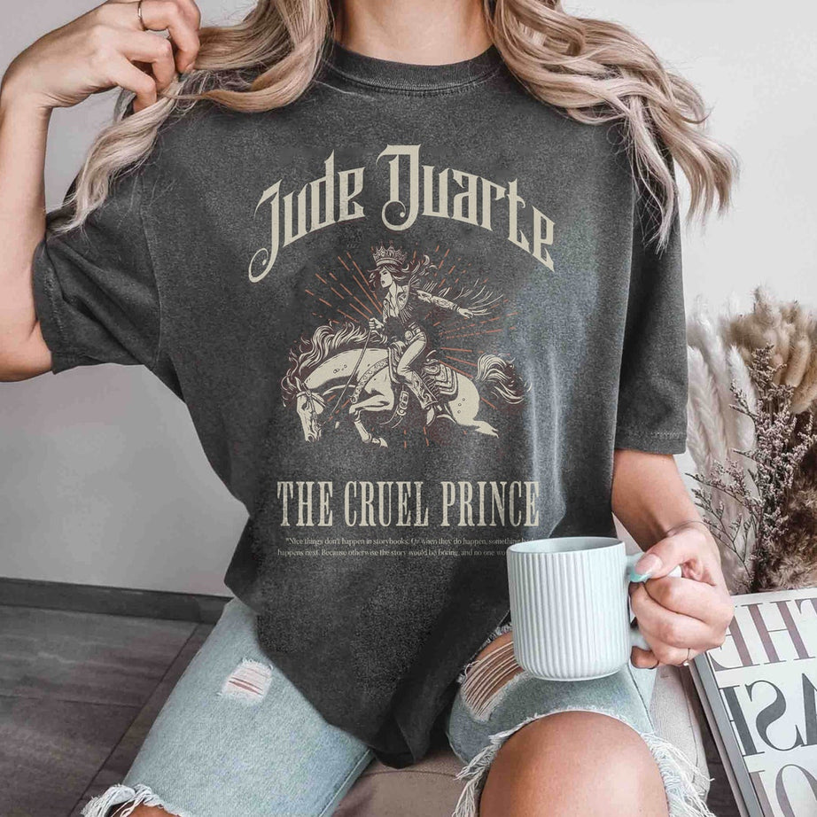 The Cruel Prince Comfort Color Shirt, the Folk of the Air Shirt, Cardan Greenbriar Shirt, Jude and Cardan Shirt, Bookish Shirt