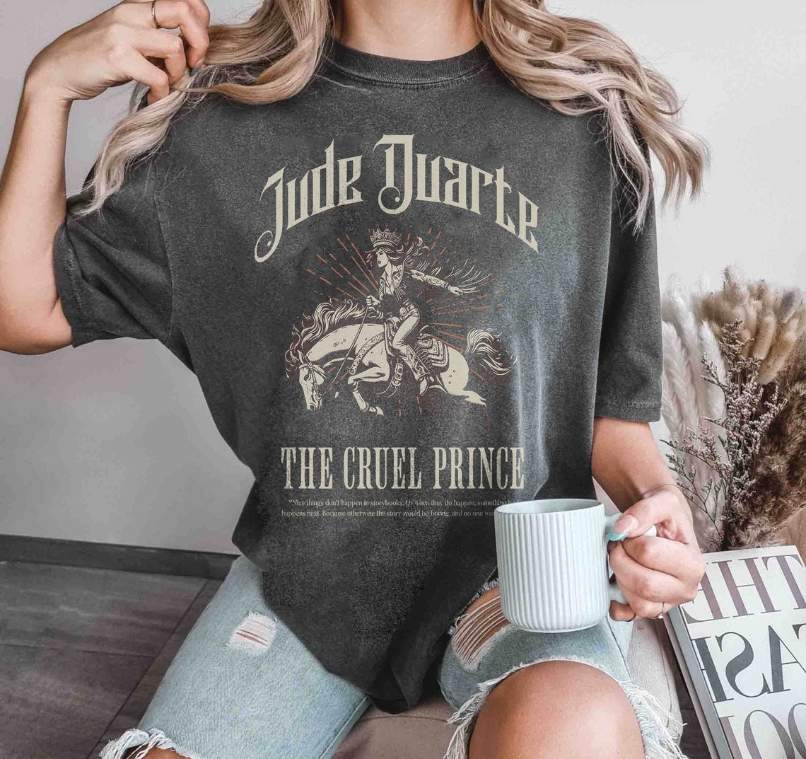 The Cruel Prince Comfort Color Shirt, the Folk of the Air Shirt, Cardan Greenbriar Shirt, Jude and Cardan Shirt, Bookish Shirt