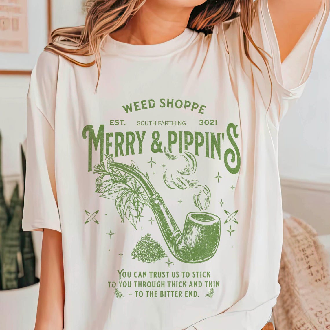 Lotr Fantasy Merch, Merry & Pippin Weed Shoppe Shirt, Lotr Jrr Tolkien Book Lover Gift, Lord of the Rings Shirt