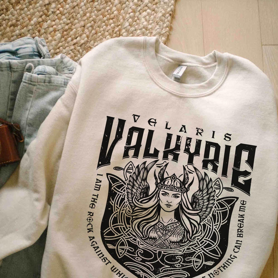 Acotar Sweatshirt Valkyrie ACOSF Shirt, Nesta Archeron Gwyn Emerie Cassian Azriel Illyrian Training Camp Velaris TOG Sarah J Maas