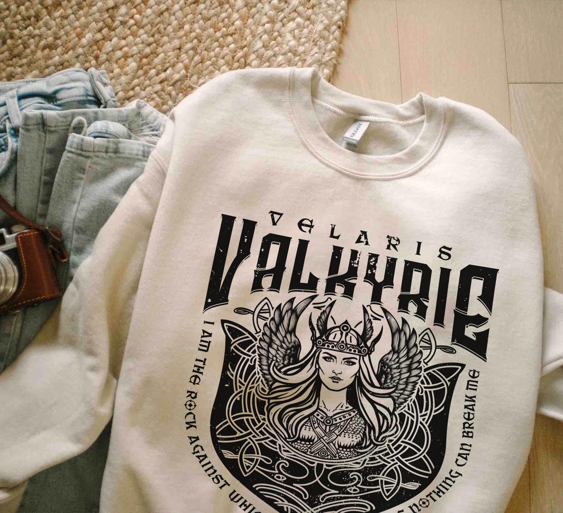 Acotar Sweatshirt Valkyrie ACOSF Shirt, Nesta Archeron Gwyn Emerie Cassian Azriel Illyrian Training Camp Velaris TOG Sarah J Maas