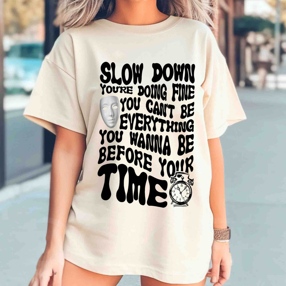 Vienna Comfort Colors Shirt,billy Joel Vienna, Mental Health Matters, Positive Thoughts, Personal Growth, Slow Down You're Doing Fine