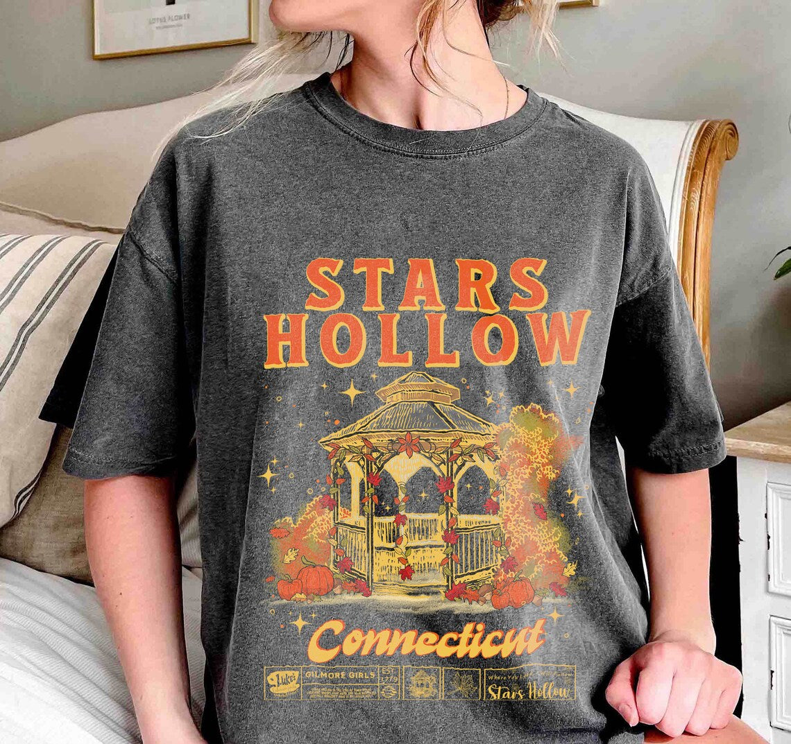 Stars Hollow Comfort Colors Shirt, Gilmore Girls Shirt, Stars Hollow Connecticut, Gilmore Girls Merch, Lukes Diner Shirt