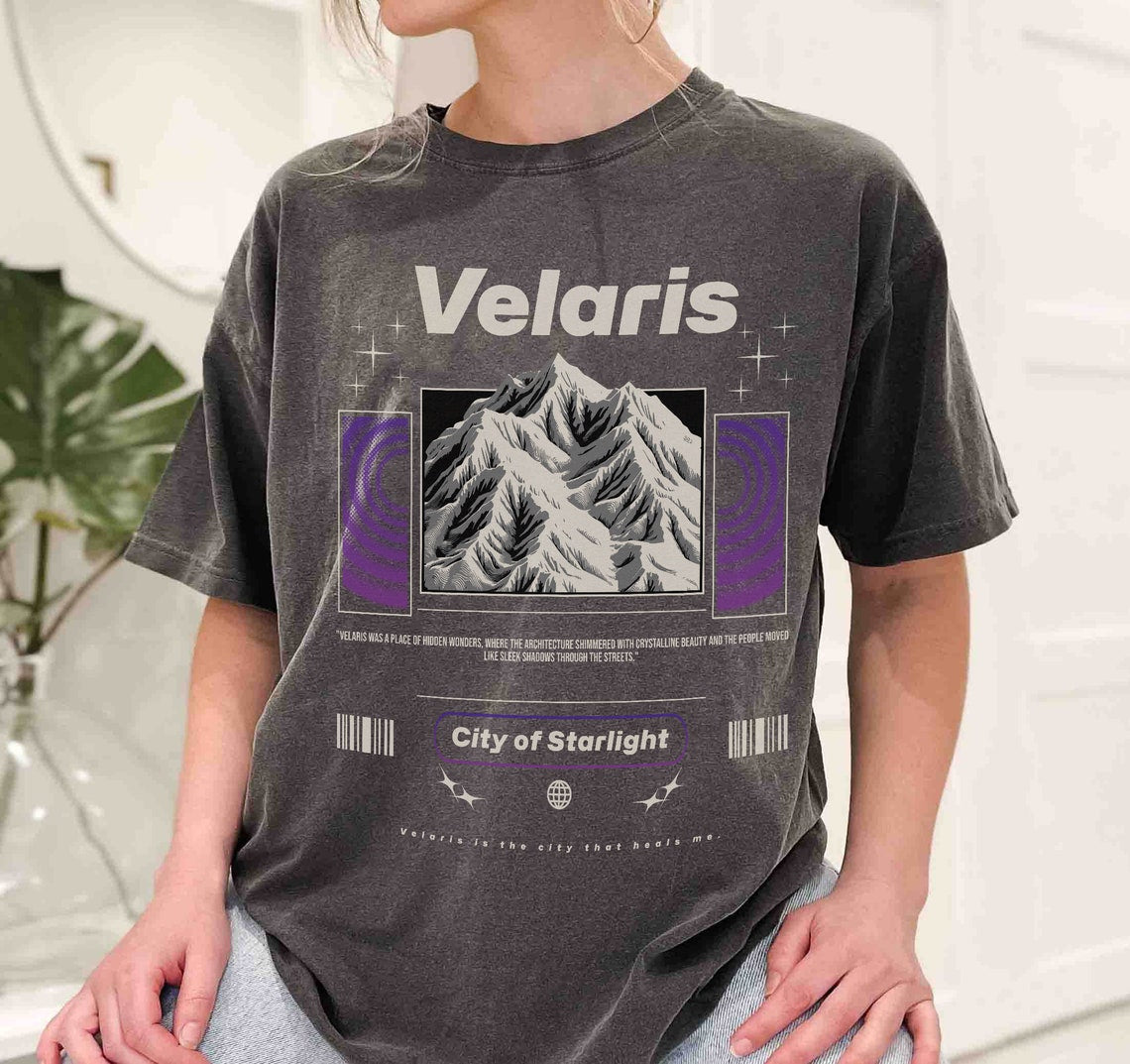 Velaris Comfort Colors Shirt, ACOTAR Shirt, ACOTAR Merch, ACOMAF Shirt, Bookish Merch, Sarah J Maas, Night Court Shirt