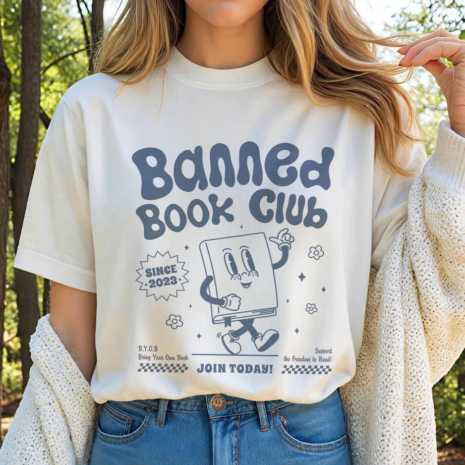 Banned Books Shirt, Banned Book Club, I Read Banned Books, Librarian Gift, Book Lover, Bibliophile Present, Social Justice