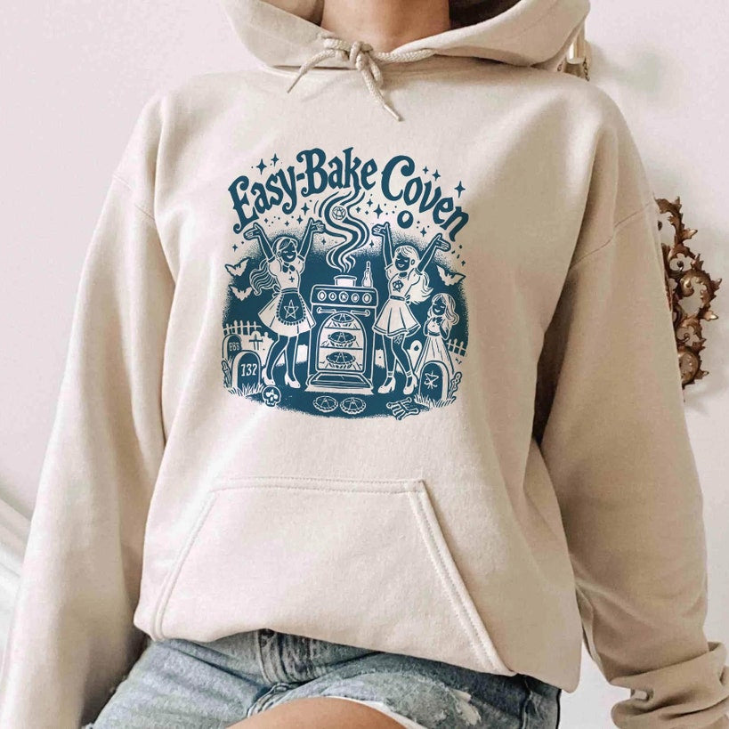 Easy Bake Coven 90s Hoodie Horror Movie , Retro Halloween Shirt, Halloween Gifts, Halloween Shirt, Witchy Vibes