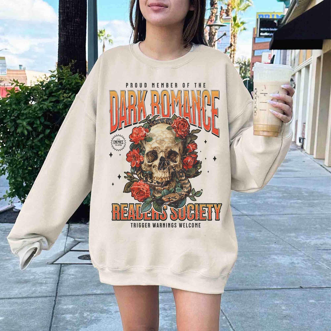 Dark Romance Readers Society Sweatshirt, Romance Reader Dark Academia Shirt for Smut Reader, Bookish Shirt, Dark Romance Merch