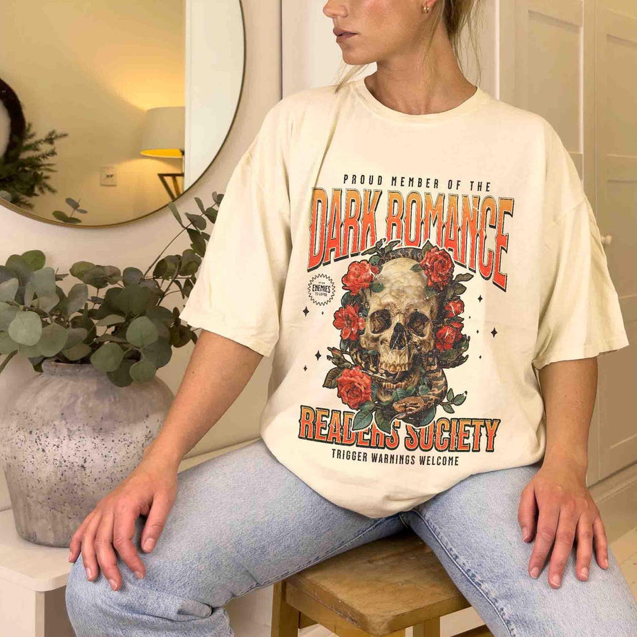 Dark Romance Readers Society Shirt, Romance Reader Dark Academia Shirt for Smut Reader, Bookish Shirt, Dark Romance Merch