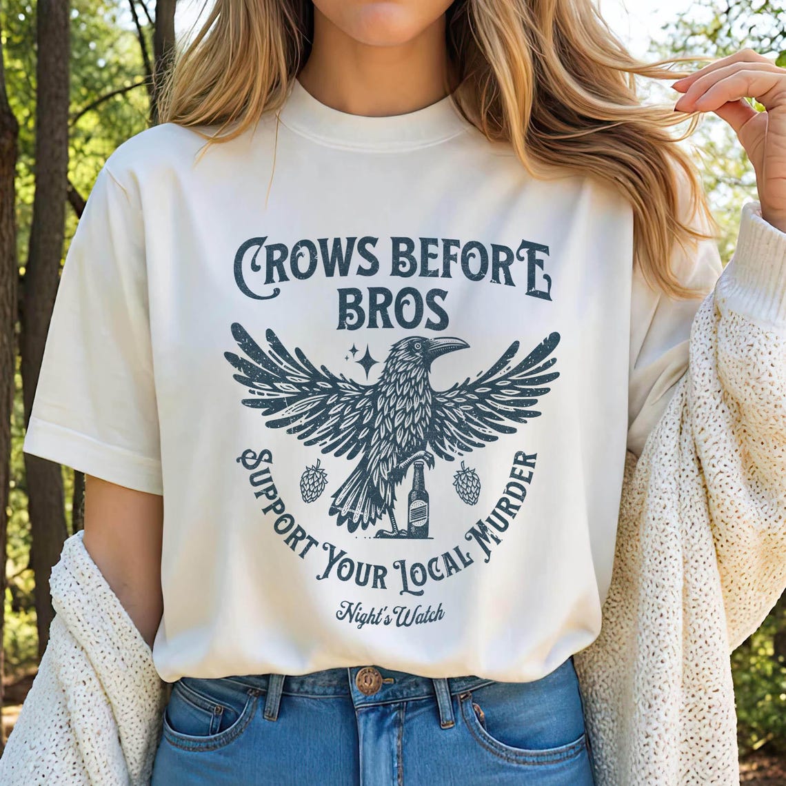 Crows Before Bros Vintage Crow Shirt, Vintage Raven Shirt, Goblincore Witchy Shirt, Halloween Clothing, Dark Academia