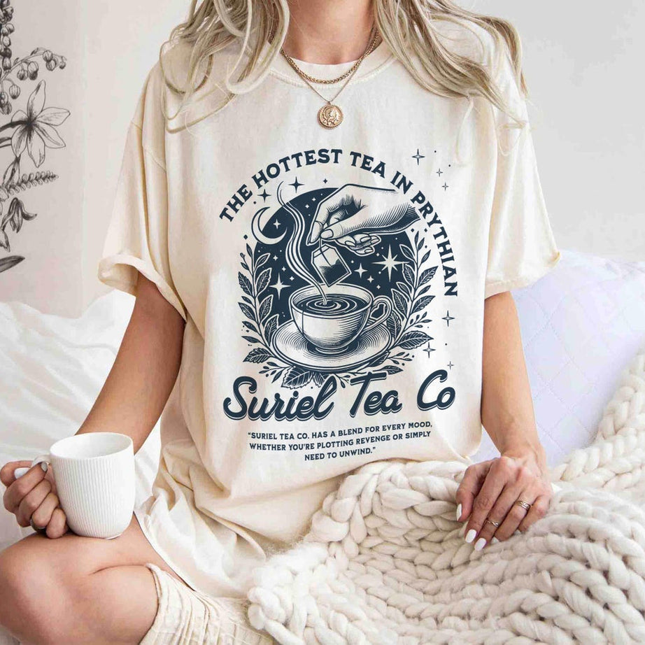 Suriel Tea Co Shirt, A Court of Thorns and Roses Shirt, Retro Bookish Tshirt, Sarah J Maas Shirt, Acotar Tshirt
