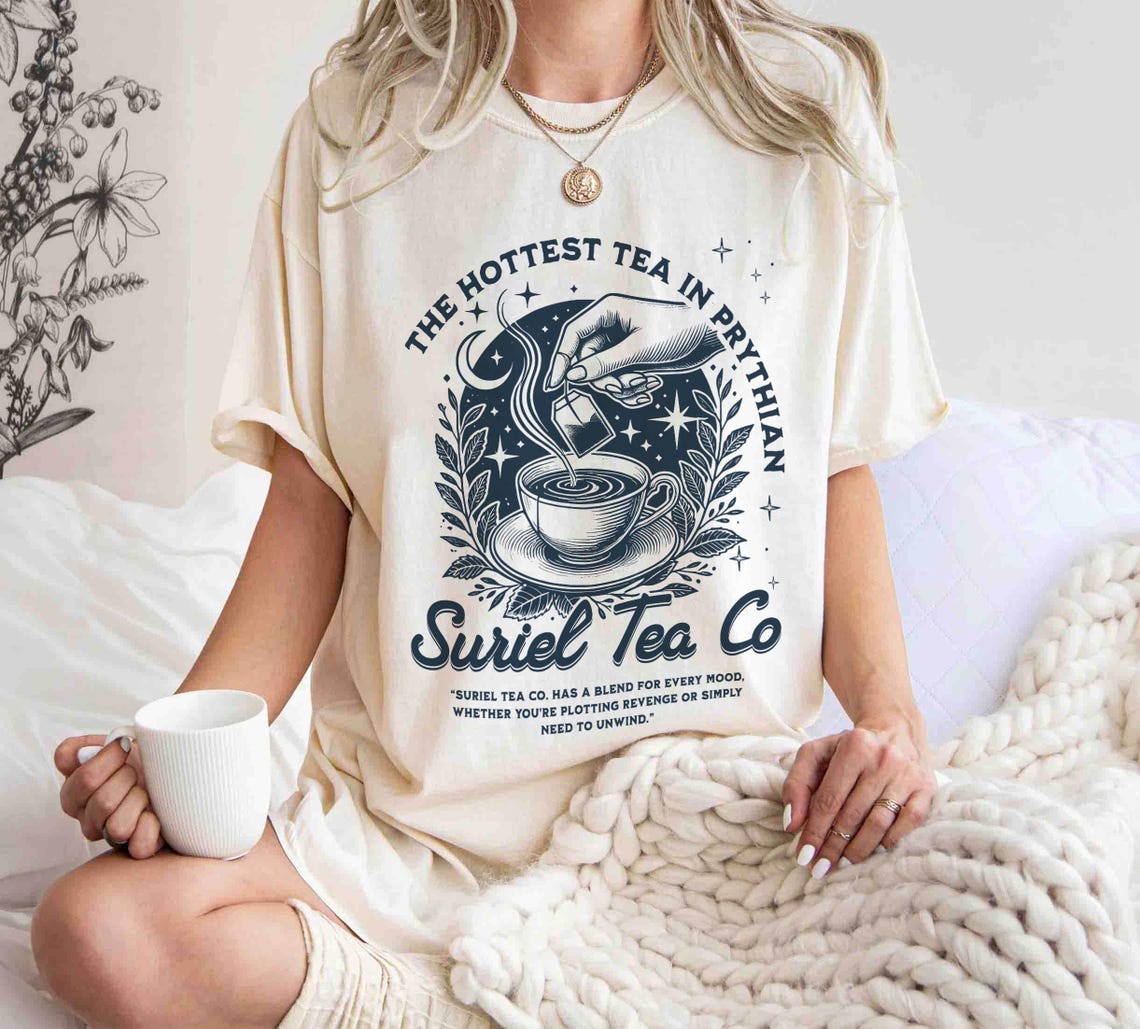 Suriel Tea Co Shirt, A Court of Thorns and Roses Shirt, Retro Bookish Tshirt, Sarah J Maas Shirt, Acotar Tshirt