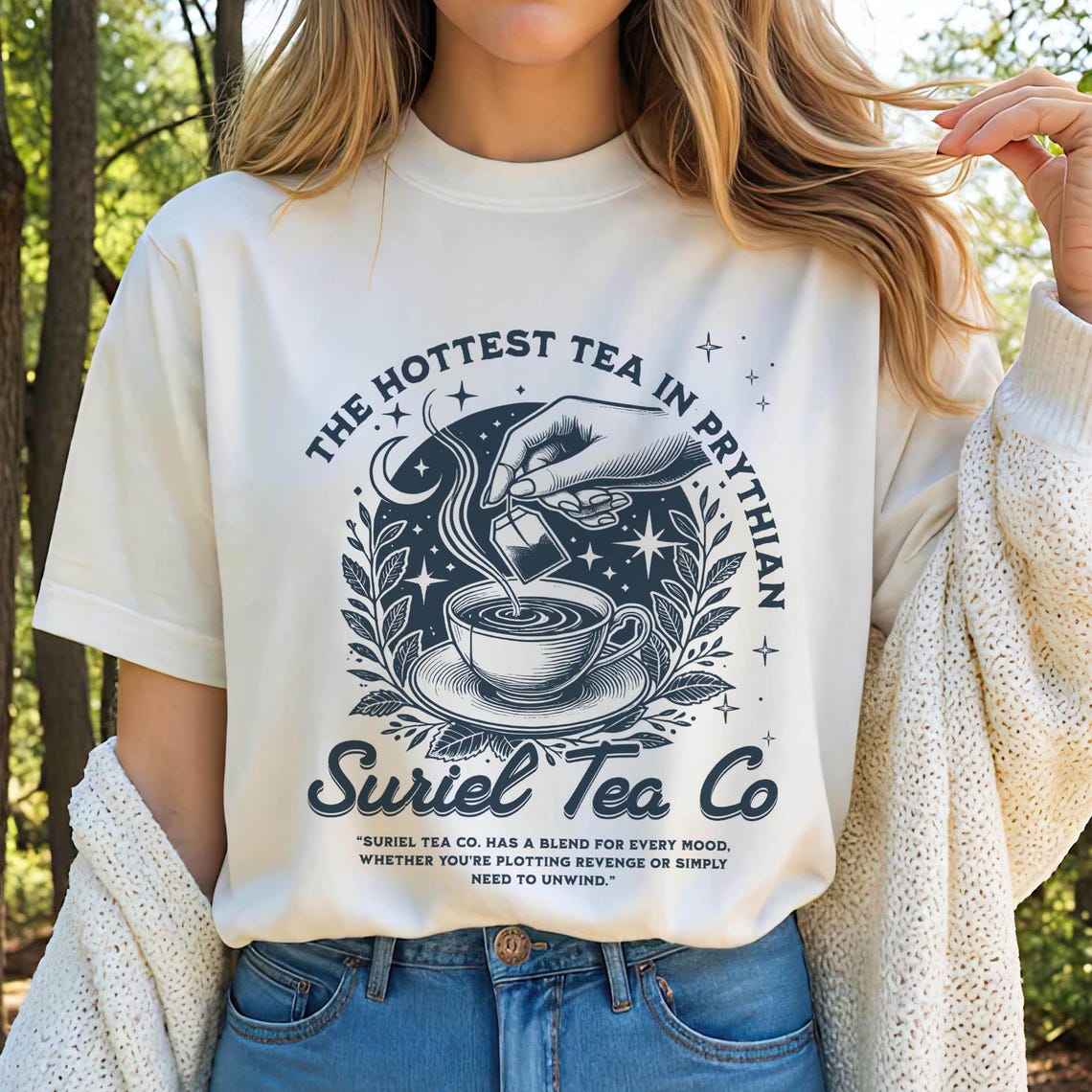 Suriel Tea Co Shirt, A Court of Thorns and Roses Shirt, Retro Bookish Tshirt, Sarah J Maas Shirt, Acotar Tshirt