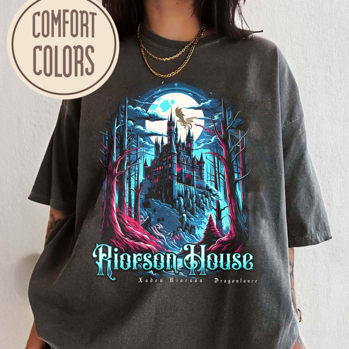 Xaden Riorson House Comfort Colors Shirt, Violet Sorrengail Silver One, Dragon Rider Shirt
