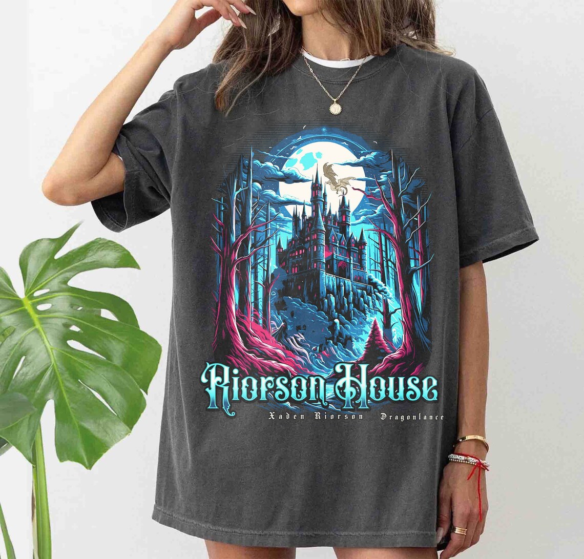 Xaden Riorson House Comfort Colors Shirt, Violet Sorrengail Silver One, Dragon Rider Shirt